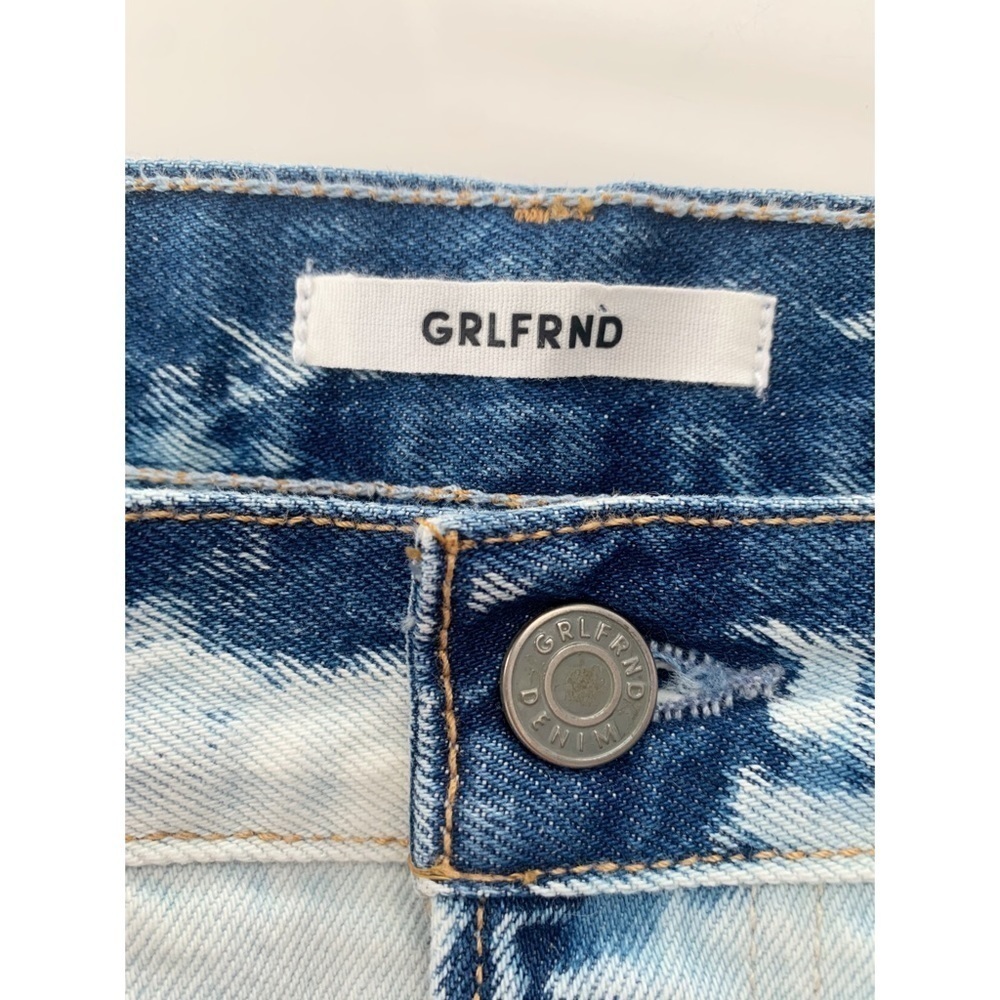NEW GRLFRND Karolina Sunbleach High Rise Straight Rigid Denim Jeans - Picture 5 of 11